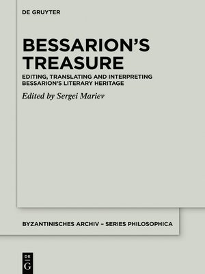 cover image of Bessarion's Treasure